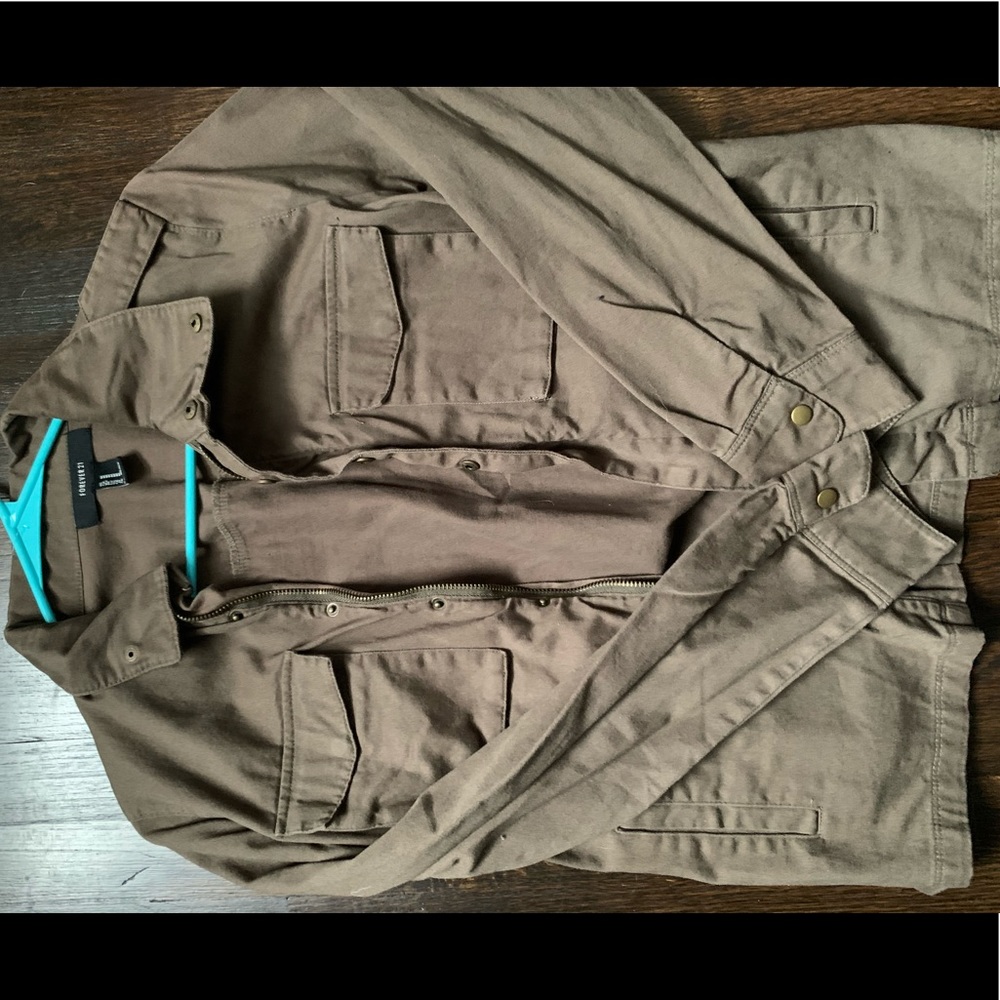 Camo Green Button Up Jacket